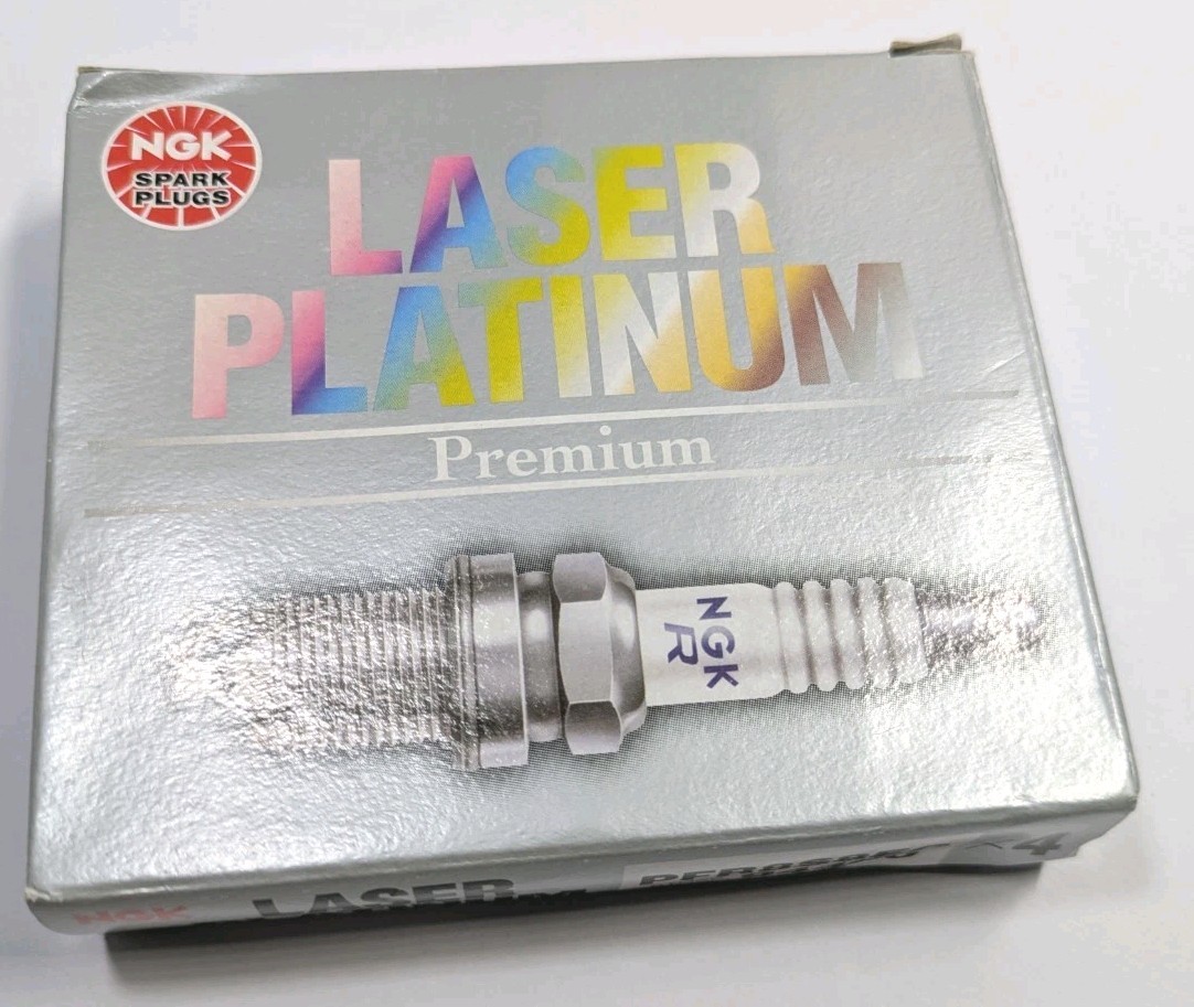 NGK Laser Platinum Spark Plugs 4-Pack PFR8S8EG Stock 94460 Double Platinum NEW