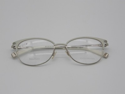 MAX MARA Womens White Stainless Steel Full Rim Eyeglasses
