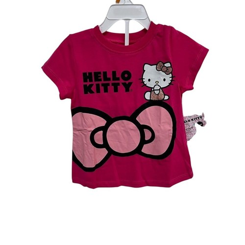 NUEVO CON ETIQUETAS Camiseta Sanrio Hello Kitty Unisex Bebé y Niño Pequeño Rosa Talla 3T Manga Corta - Imagen 2 de 5