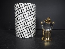 Asfour Crystal Cauldron on Gold colour Stand In Original Box - Missing Spoon