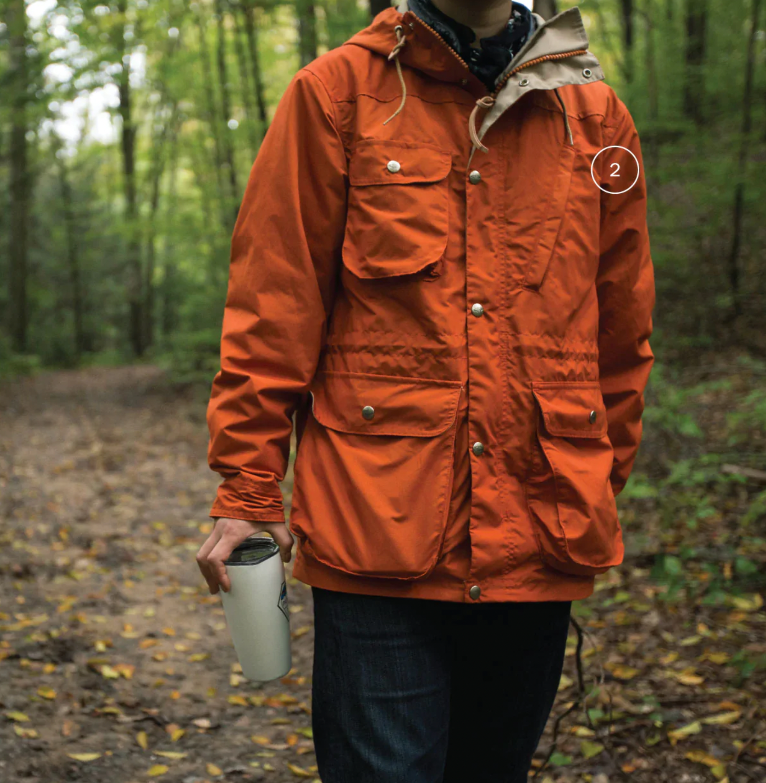 Battenwear Travel Shell Parka Mountain Jacket / Orange 60/40 size