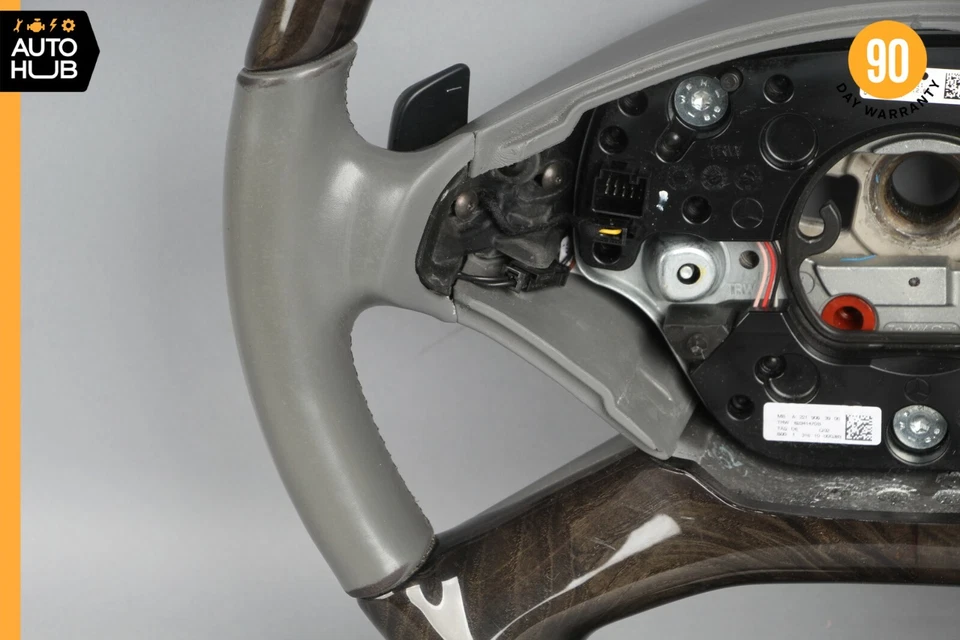 Volante 10-14 Mercedes W221 S550 CL550 S400 con palancas de cambio gris OEM Foto 4 de 4