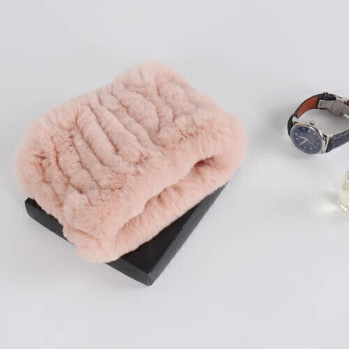 New Real Rex Rabbit Fur Hairband Scarf Elastic Plush Soft Warm Headband Gorgeous - Bild 13 von 69