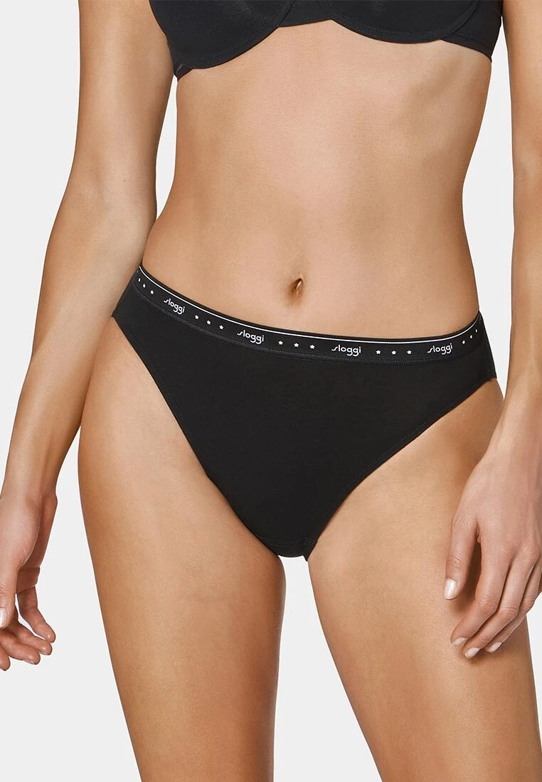3 Slip Donna In Cotone Biologico – Clossy London – Mutandine Bikini Elasticizzate E Traspiranti – Taglia 42 (Adatta A 42-44)