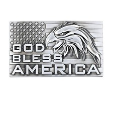 Eagle  American Flag Belt Buckle Western Cowboy Cowgirl Motorcyclist GBA-02-S 