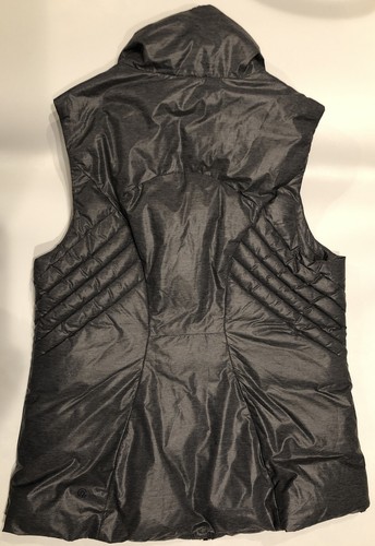 C9 Champion Puffer Vest Women’s Medium Gray Quilted Pockets Sleeveless Full Zip - Picture 2 of 13