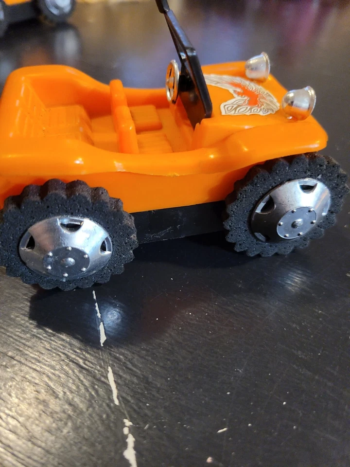 Buggy Climbing Tumble Car Rugged Off-road Tires w/ firebird logo vntg toy - Image 4 of 4