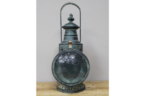 Vintage Style Tall 48cm Railway Lantern Industrial Home Candle Holder Lamp Light - Picture 3 of 7