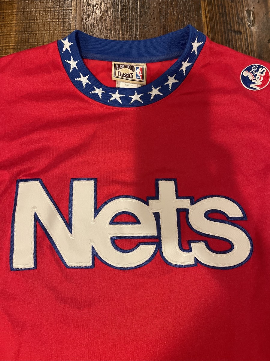 Vintage New Jersey Nets Majestic Hardwood Classics Jersey Brooklyn