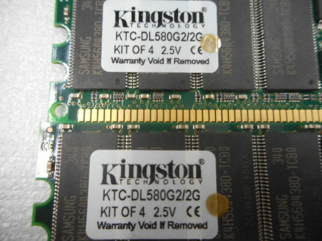 KTC-DL580G2/2G Kingston 2GB DDR ECC KIT (4 X 512MB) - Image 2 of 4