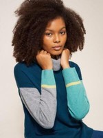White Stuff Callie Women's Jumper Stylish Ladies High Neck Cashmere Sweater