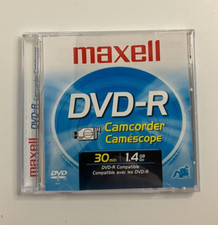 1 NEW Maxell DVD-R Camcorder Video Disc 30 Minutes 1.4 GB New Mini DVD Record
