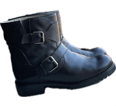 MARC JACOBS Black leather moto boots EU 39.5, US 8.5 NWT