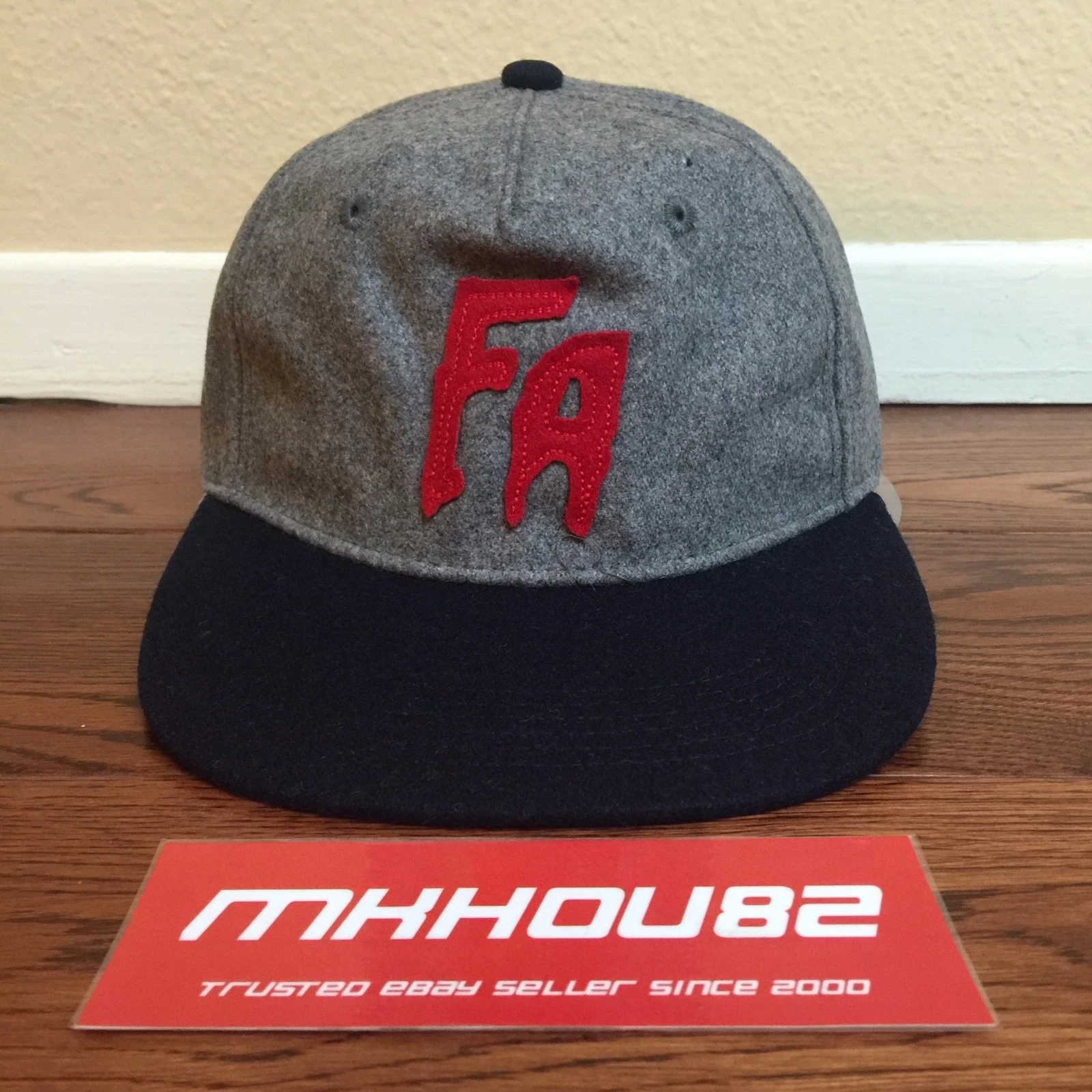 Neuf chapeau casquette en laine logo F*cking génial FA Jason Dill Supreme 5 panneaux camp FW16