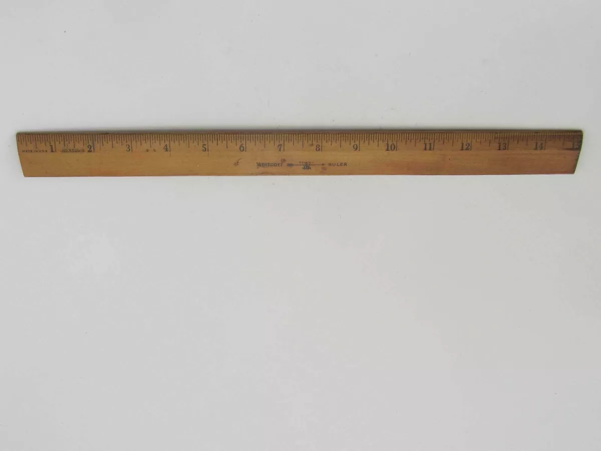 Set of 6 Vintage Wooden Rulers 12 Inches and Longer 