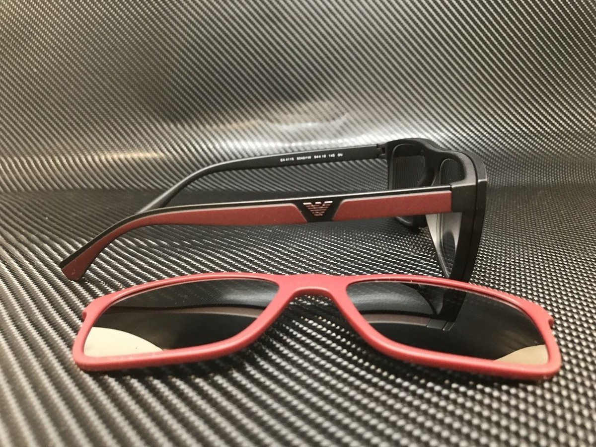 EMPORIO ARMANI EA4115 50421W Black Square 54 mm Men's Sunglasses