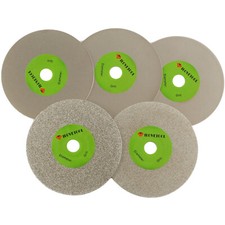 5Pcs 4'' inch Diamond Grinding Disc Wheel Coated Flat Lap Disk Lapidary Tools