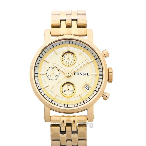Buy FOSSIL Boyfriend ES2197 Gold Dial 
