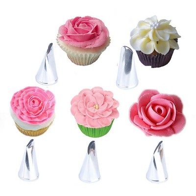 MauSong Flower Petal Piping Tips Set Sultan Baking Nozzle Pastry Nozzles Cake...