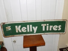 Vintage Kelly Springfield Tiires Double Sided Sign