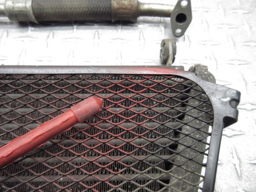 2012 12-16 Suzuki GSXR 1000 GSXR1000 Oil Cooler Radiator Line Pipe Hose Housing - Picture 10 of 13