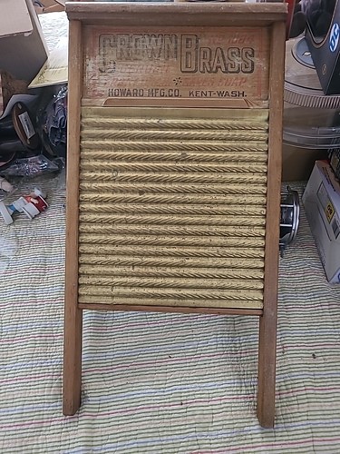 Vintage Howard Holzgeschirr Waschbrett Holzwaschbrett 24”X 12,5”