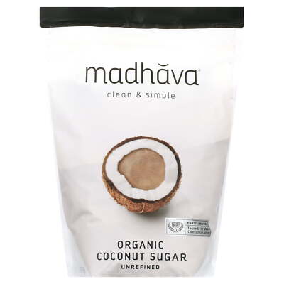 Organic Unrefined Coconut Sugar, Shelf-Stable, 3 lb Bag