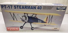 KYOSHO PT 17  STEARMAN 40 R/C AIRPLANE ARF BALSA 49.5 WS VINTAGE NOS BLUE YELLOW
