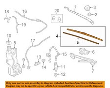 GM OEM 11-20 CT6 Windshield Wiper Washer Components-Wiper Blade 84574893