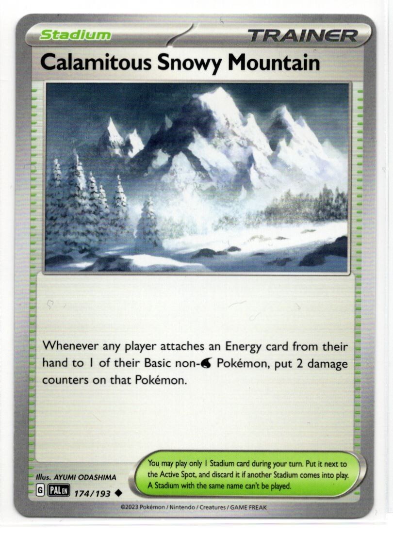 ポケモン - 【Snowy】 Pokemon Paldea Evolved 174/193 Calamitous Snowy Mountain | eBay