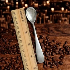 Antique Berndorf ART KRUPP 4½” Demitasse Spoon – Bear Mark – Austria c.1900