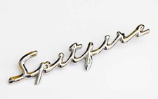 Triumph Chrome "Spitfire" Script / Scroll Badge for Triumph Spitfire, 621468