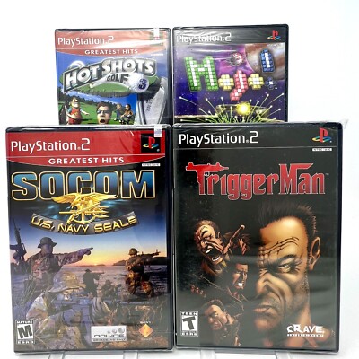 PlayStation 2 Sealed Games Lot - 4 Games - SOCOM, Trigger Man & More RATED M