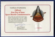 SPACE SHUTTLE COLUMBIA COMMEMORTIVE