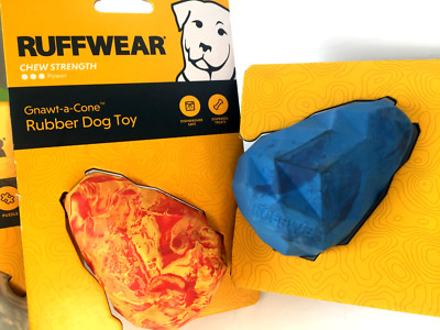 Ruffwear Hundespielzeug Gnawt-a-Cone schwimmt salamander orange bluepool RW8061