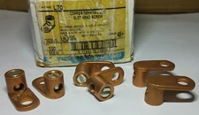 (Qty 6) L70 Terminal Grounding Wire Connector Lug 4-14 AWG Copper Slotted Screw