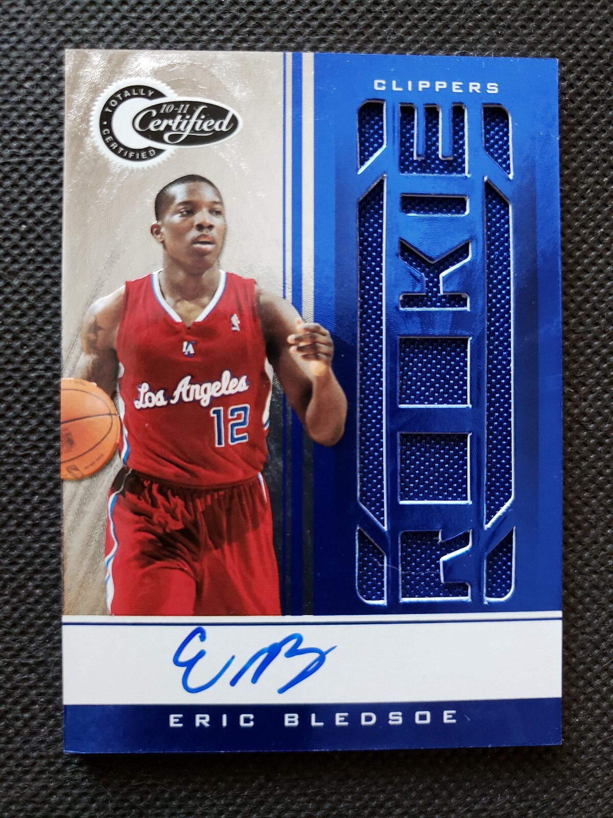 ERIC BLEDSOE 10-11 TOTALLY CERTIFIED BLUE PARALLEL ROOKIE RC AUTO JERSEY #43/49!