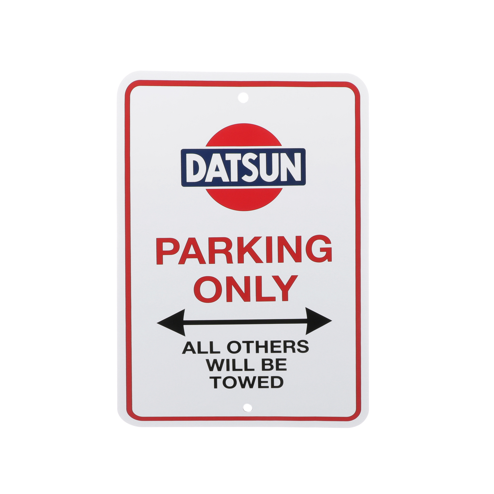 Cartel de estacionamiento solo para Nissan Datsun (12"x8")
