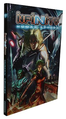 INFINITY-HUMAN SPHERE-Cyberpunk-Science Fiction-RPG-(HC)-English-New-Very Rare