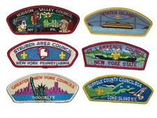 Lot of New York Councils 1/2 Dozen BSA CSPs Mint CSP (BHP1989)