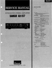 Servizio Manuale di Istruzioni per Sansui AU-317