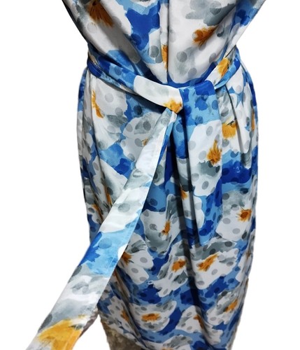Elegante Set Donna Abito + Spalline Motivo Floreale Vintage Originale Made in ITA - Foto 27 di 35