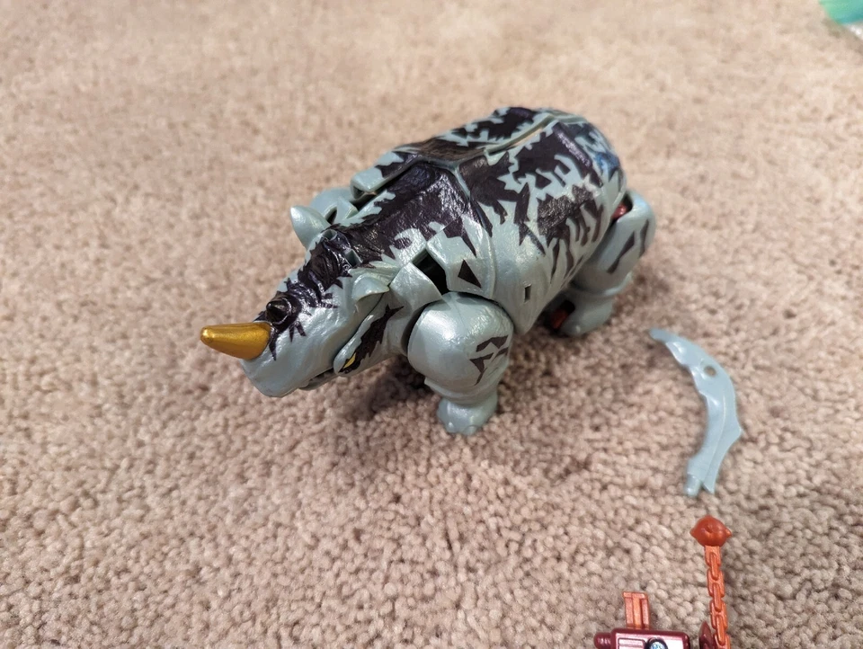 Rhinox 100% Complete Deluxe Class Transformers Beast Wars Fox Kids 1999 Hasbro - Image 3 of 4