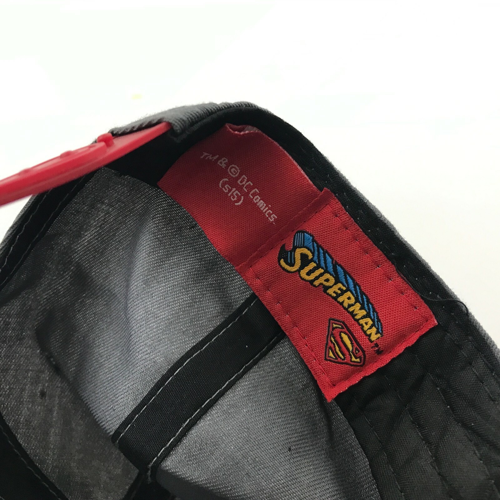 Superman Hat Cap Snapback Gray Red Embroidered Ad… - image 7