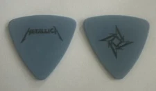 Vintage Metallica Jason Newsted Ninja Star Blue Bass Guitar Pick - 1996 Tour