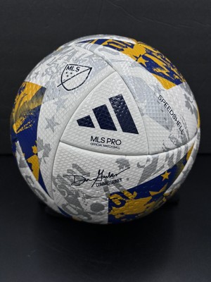 Adidas MLS Offical ''KCC'' Soccer Match Ball 23-24 White Yellow Blue IA1015 Sz 5