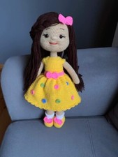 Crochet Doll/ Amigurumi doll/Crochet Girl doll/ Handmade Stuffed Dolls/Soft toy