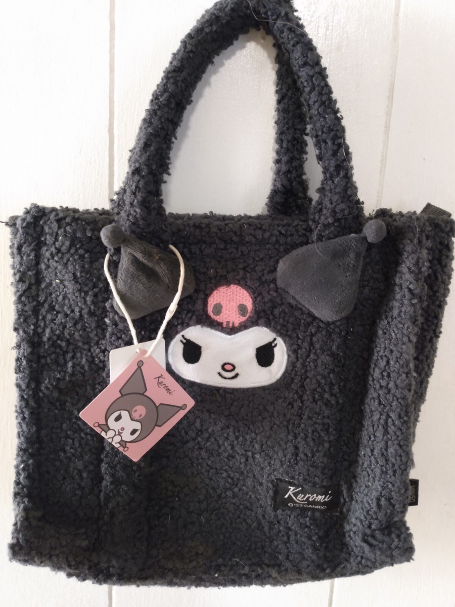 NWT Sanrio Miniso Kuromi Fluffy Tote Bag Purse Adorable | eBay