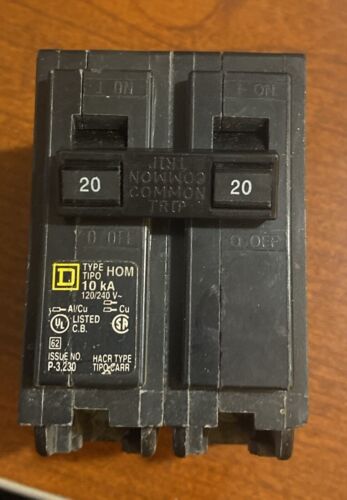 20 Amp Double Pole CIRCUIT BREAKER - Picture 1 of 7