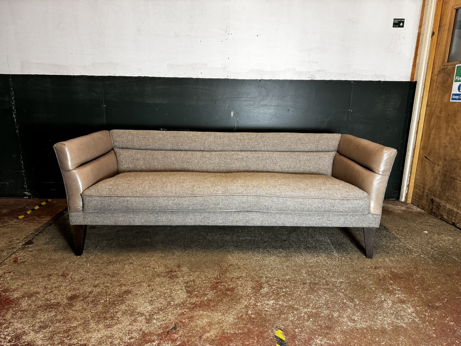 TETRAD Tetrad Rannoch GRAND John Lewis Harris Tweed Taupe Leather eBay